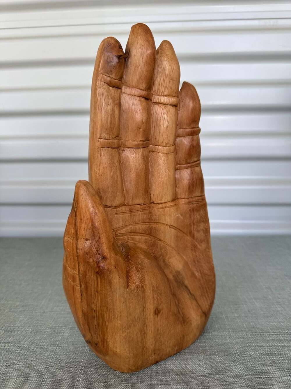 Decor Hand Carved Wooden Hand Sculpture